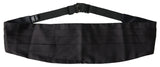 Elegante seda negra Cummerbund