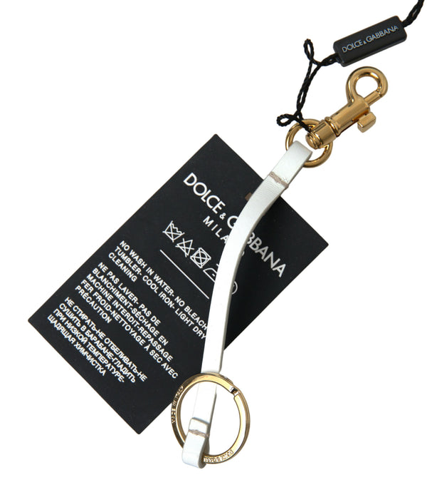 Chic Black και Gold Designer Keychain