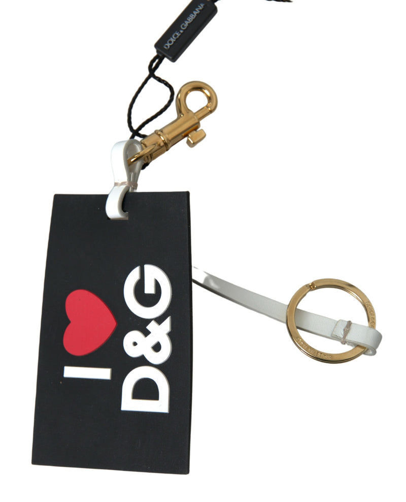 Chic Black και Gold Designer Keychain