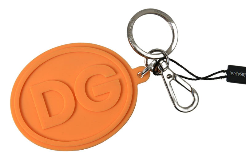 Chic Orange & Gold Keychain Accessoire