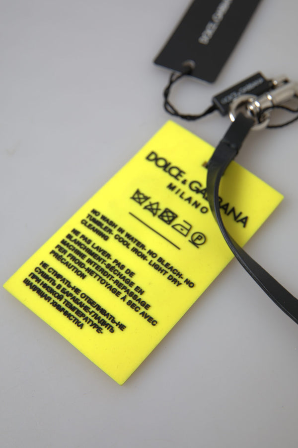 Chic Keyring amarillo con hardware del logotipo