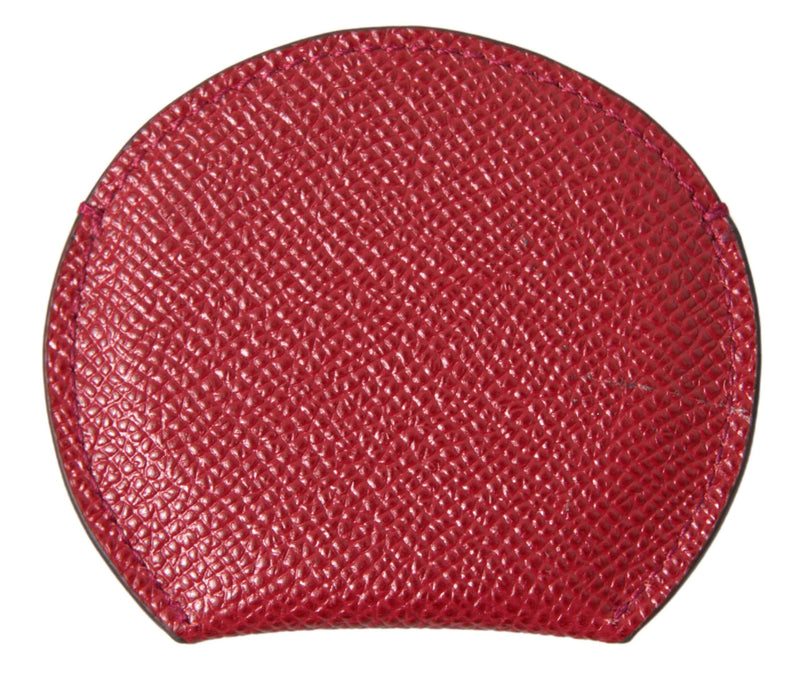 Chic Red Leder Handspiegelhalter