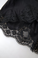 Camisole de mélange de soie noire élégante