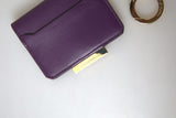 Lila Leder French Lap Wallet