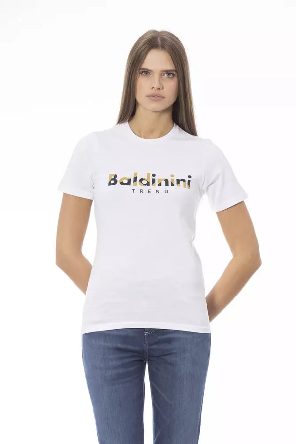 T-shirt à l'équipe de coton blanc croustillant