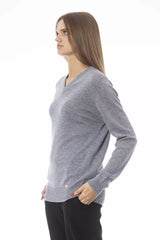 Maglione di miscela cashmere chic-a V-Neck Cashmere