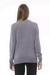 Maglione di miscela cashmere chic-a V-Neck Cashmere