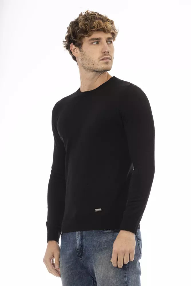 Eleganter Crew-Hals-Wollpullover