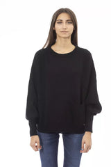 Schicke monogrammierte Crew -Nackenpullover