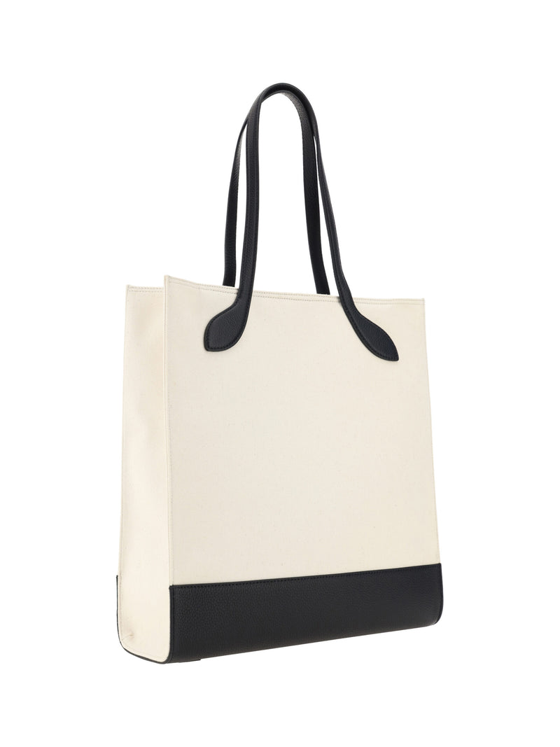 Chic Monochrome Δερμάτινη τσάντα Tote