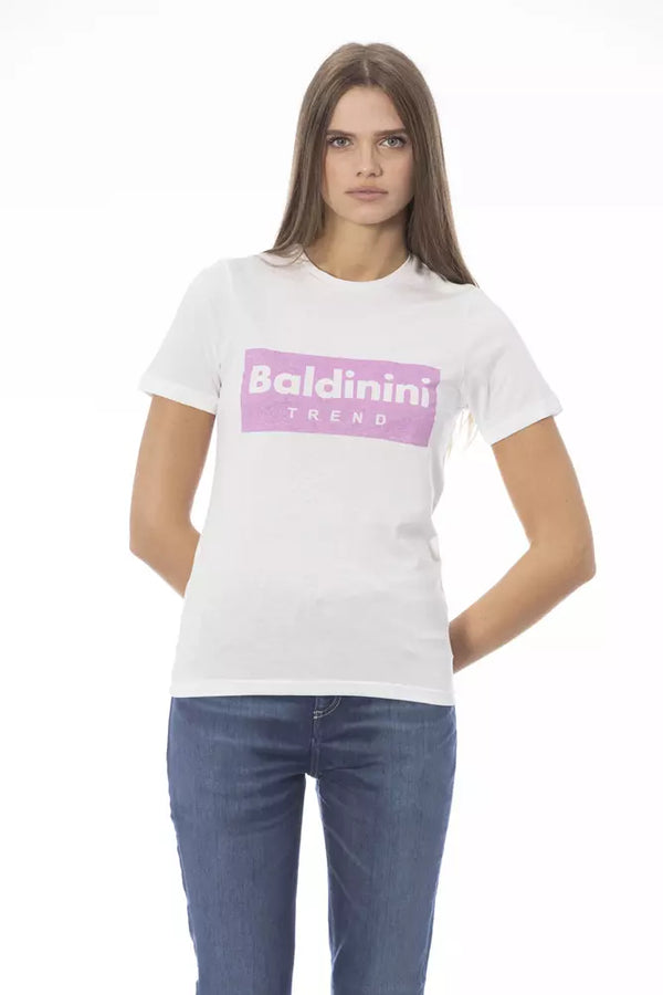 Elegantes Crew -Nacken kurzärmeliges T -Shirt