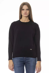 Élégant Crew Neck Wool-Cashmere Pull