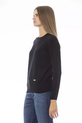 Élégant Crew Neck Wool-Cashmere Pull