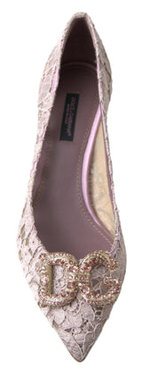 Elegantes tacones de cristal rosa rosa