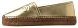 Espadrille in pelle Golden Elegance