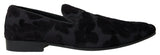 Mocassins vintage noirs exquis pour hommes