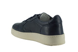 Elegante dunkelblaue Leder -Sneakers