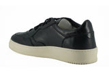 Elegant Black Leather Sneakers - Unisex Style