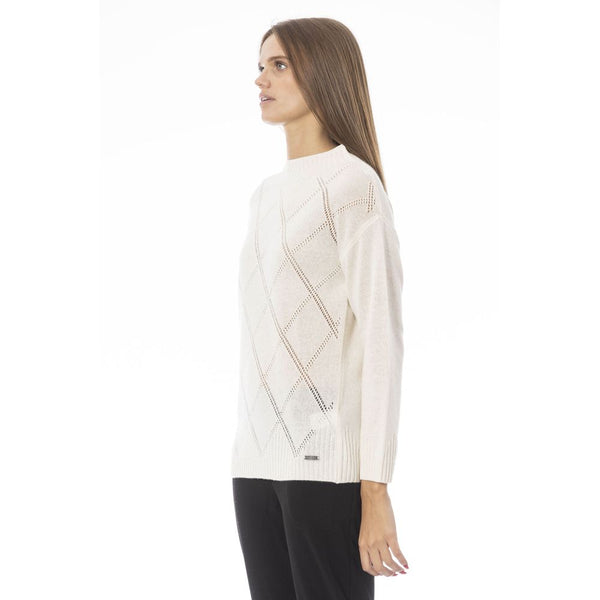 Maglione accogliente per vulcano beige chic