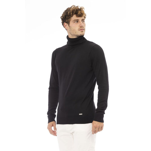 Elegant gerippter Rollkragenpullover Mischpullover