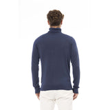 Chick Rollkragenpullover in Blue - Modal & Cashmere Mischung