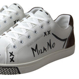 Sneaker casual in pelle bianca elegante