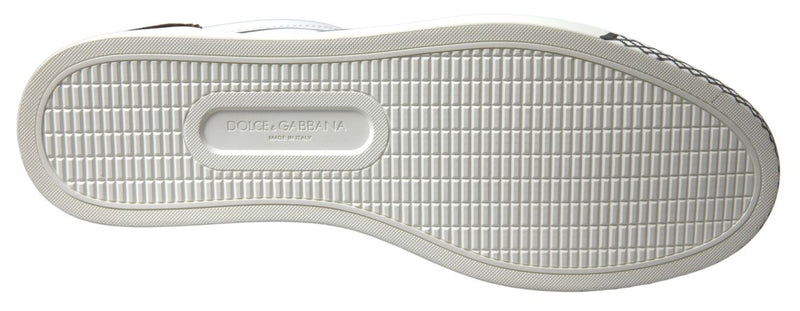 Zapatillas de deporte informal de cuero blanco elegantes