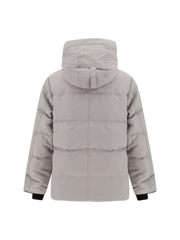 Elegant Limestone Grey Down Jacket