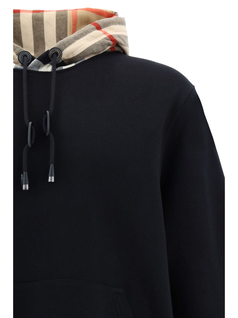 Eleganer übergroßer schwarzer Samuel Hoodie