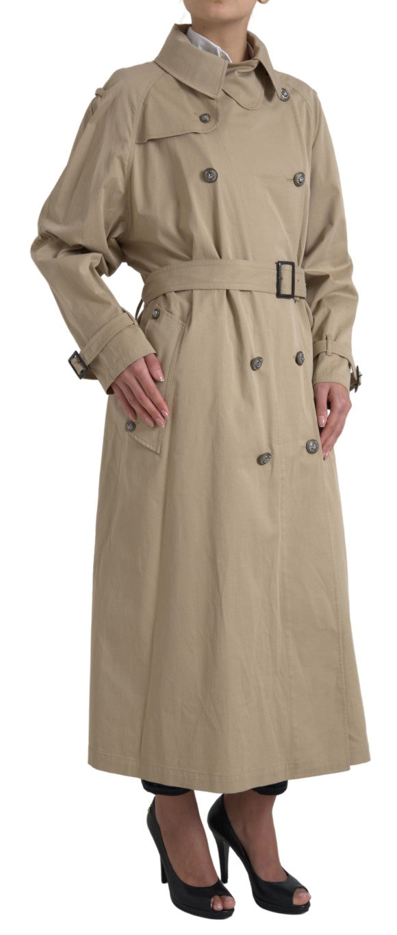 Elegante trench a doppio petto