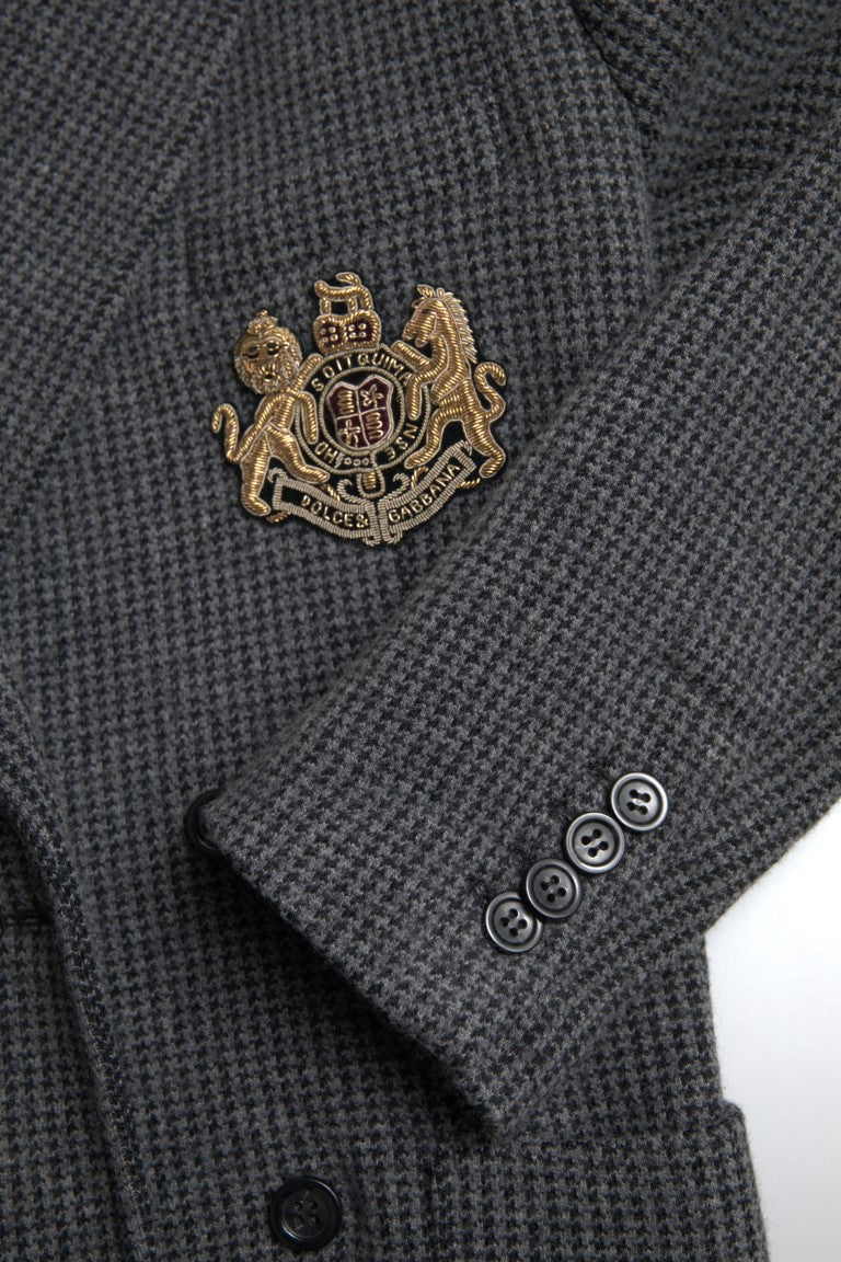 Elegante blazer de cachemira de ajuste delgado