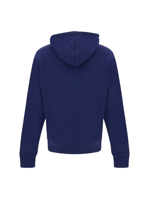 Eleganter dunkelblauer Monogramm Hoodie