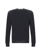 Maglione logo iconico grigio chic grigio