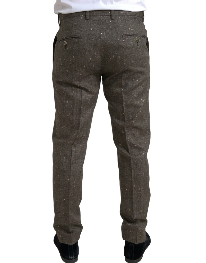 Pantalon chino laine skinny élégant