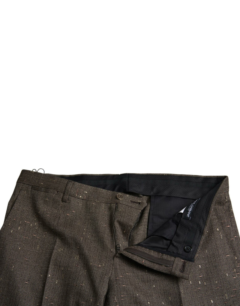 Elegante dünne Woll -Chino -Hosen