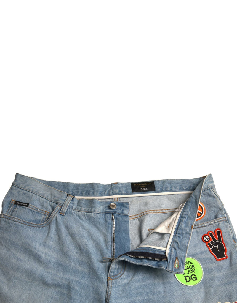 Elegante hellblaue Denim -Bermuda -Shorts