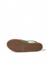 Sandales de plate-forme Elegant Green Espadrille