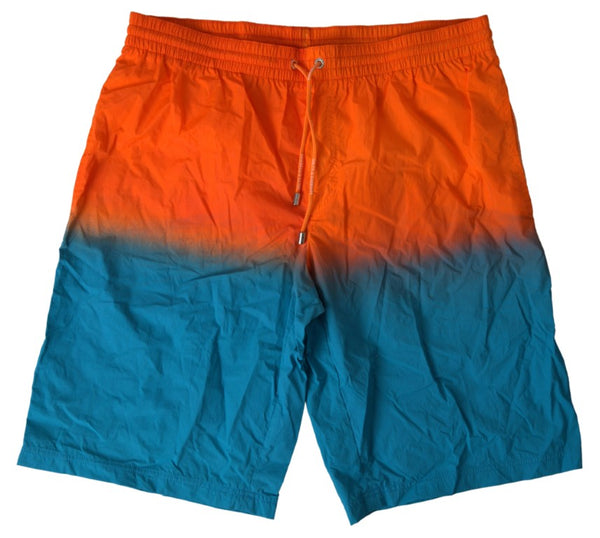 Short de natation à effet de gradient en orange dynamique