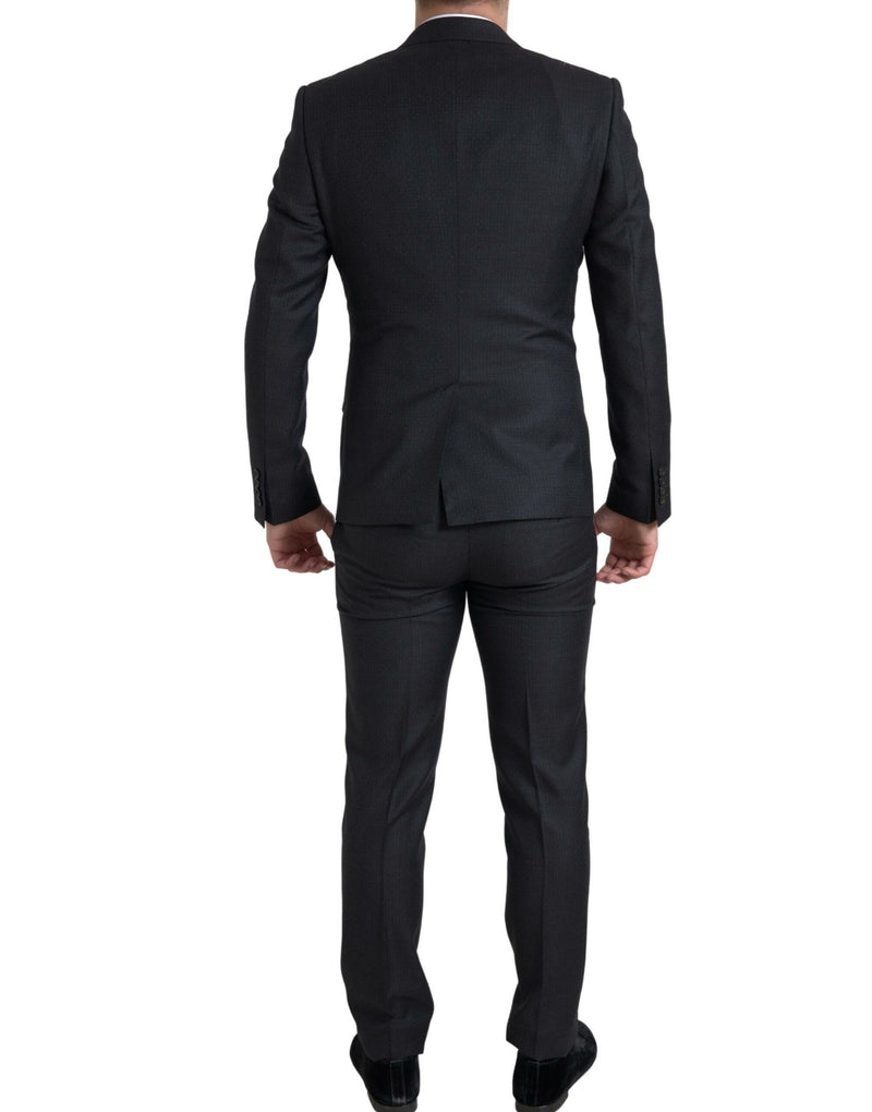 Elegant Black Martini Slim Fit 3 pièces