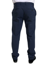 Eleganter schlanker fit blauer zweiteiliger Anzug