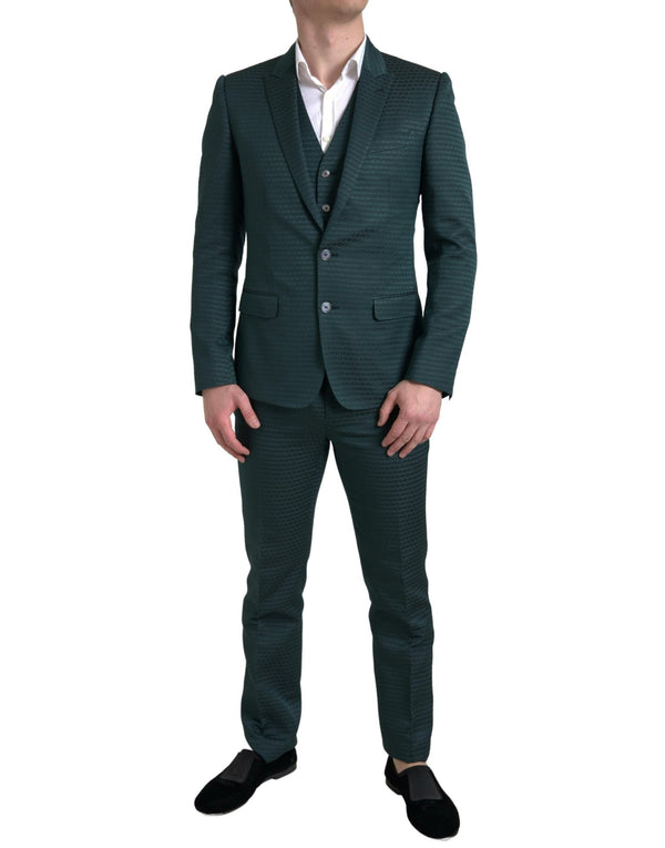 Emerald Elegance Slim Fit 3 τεμαχίων κοστούμι