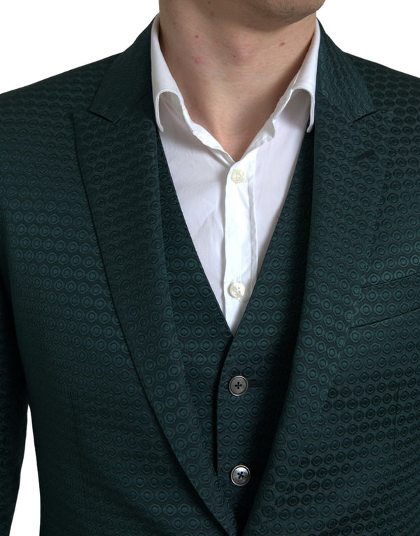 Emerald Elegance Slim Fit 3 τεμαχίων κοστούμι