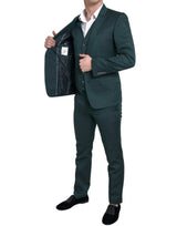 Abito a 3 pezzi Emerald Elegance Slim Fit