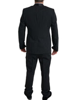 Elegante abito a due pezzi in forma Black Slim Fit