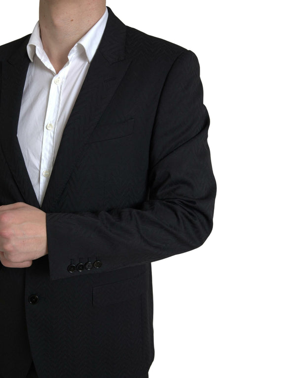 Exklusiver Martini Black Slim Fit Anzug