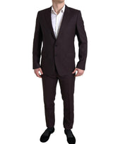 Abito a 2 pezzi Maroon Martini Slim Fit