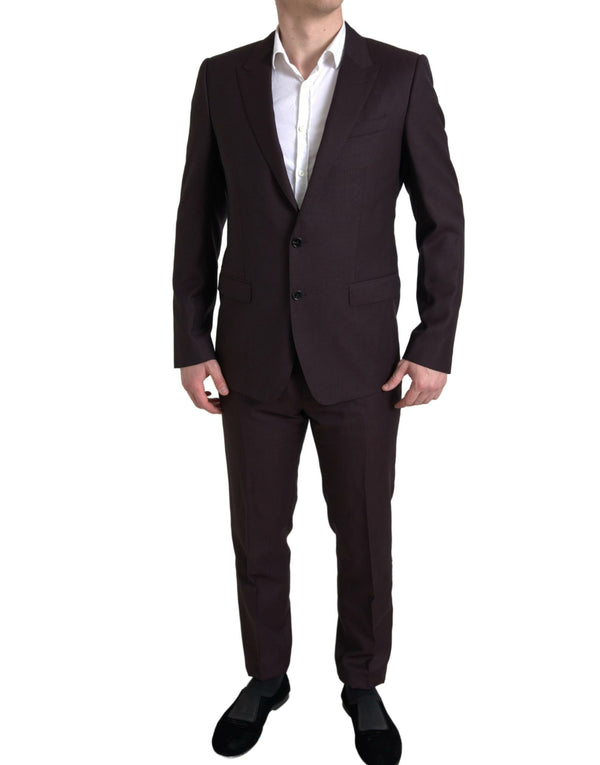 Maroon Martini Slim Fit 2 τεμαχίων κοστούμι