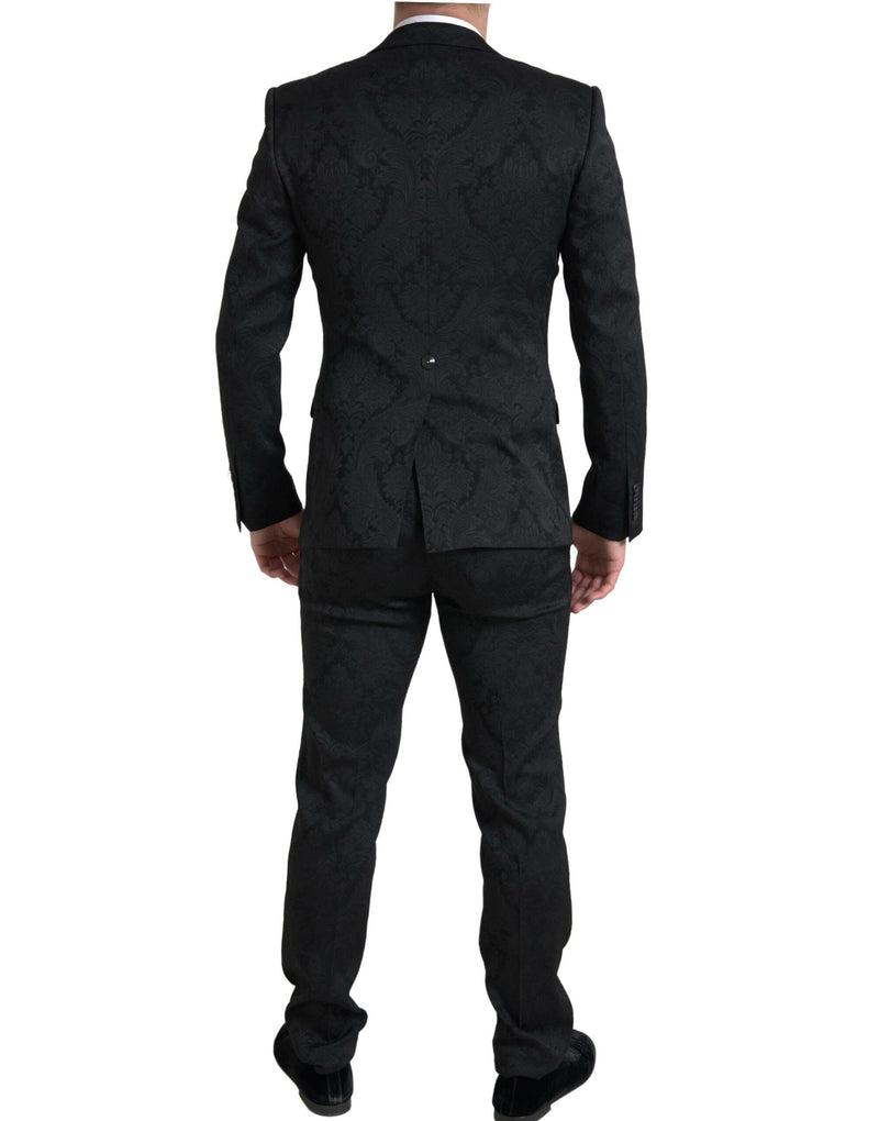 Traje de martini negro elegante Slim Fit Black