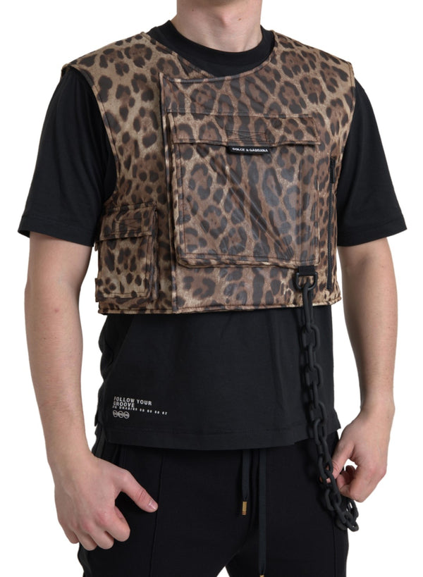 Silk Leopard Chaleco Sportswear exclusivo