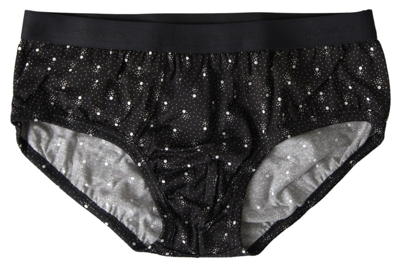 Elegante brief tra punteggiata nera con comfort